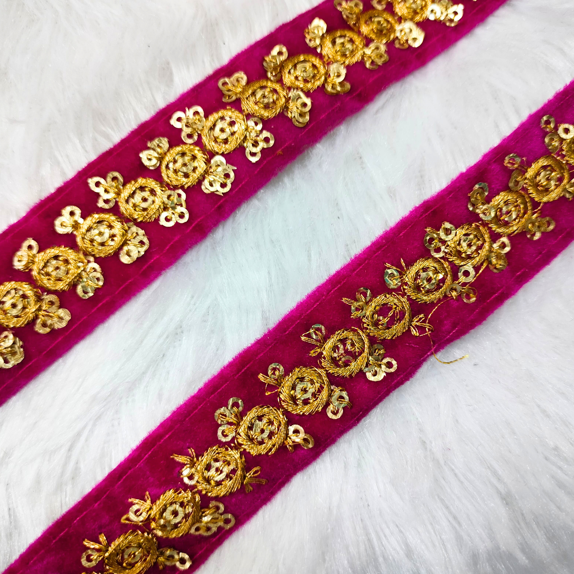 Vibrant Zari Work Trim