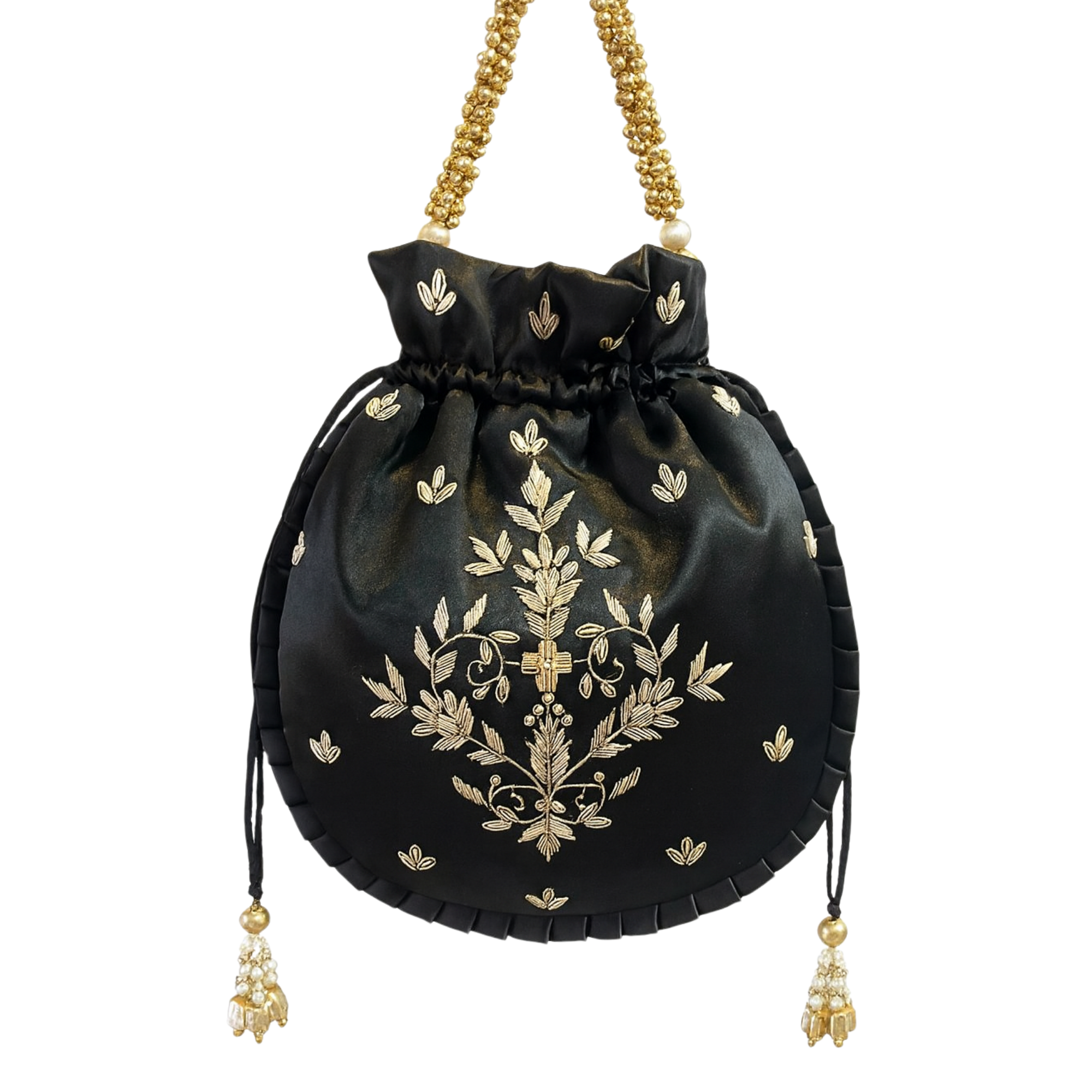 Noir Bloom Potli