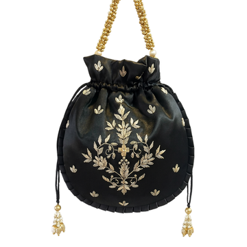 Noir Bloom Potli