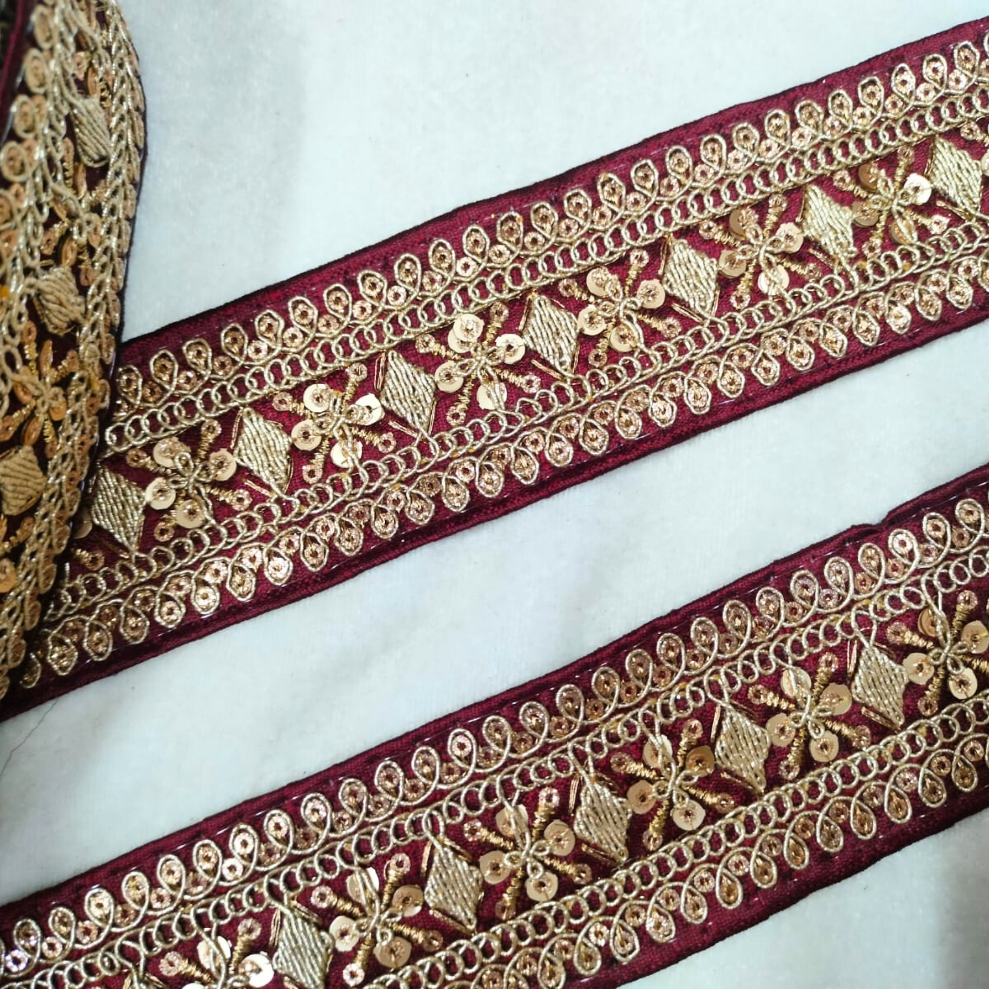 Fancy Sequin Work Trim