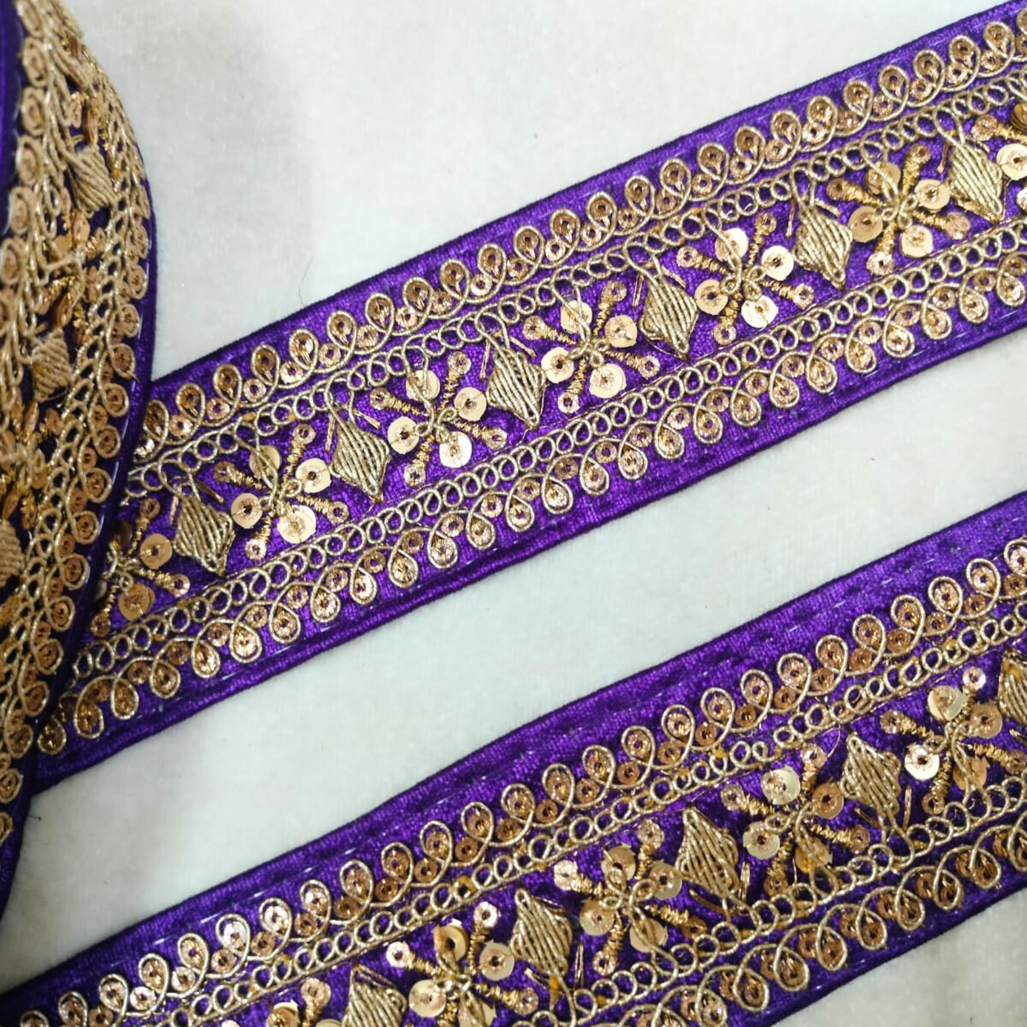 Fancy Sequin Work Trim