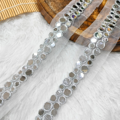 Embellished Mirror Work Trim