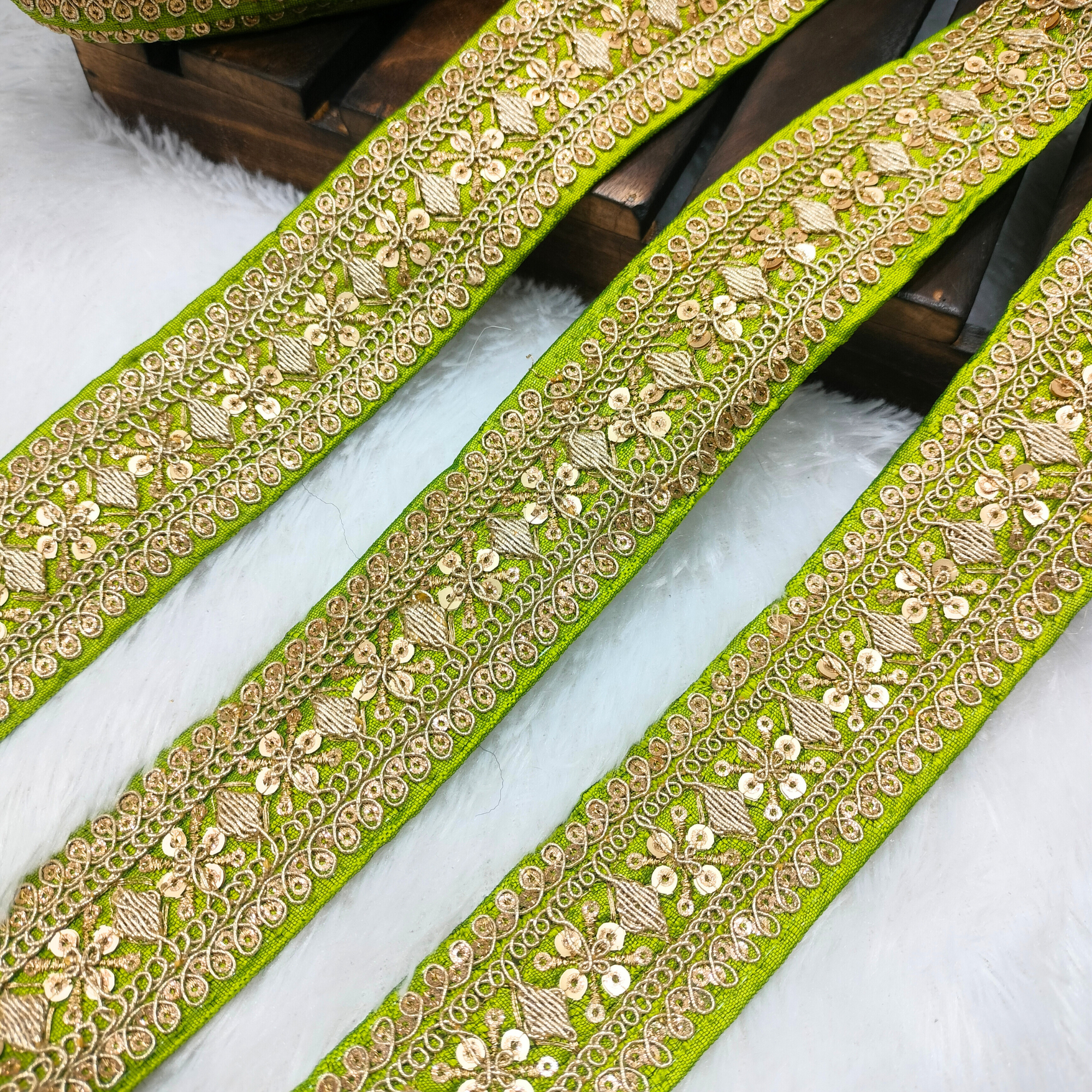 Fancy Sequin Work Trim