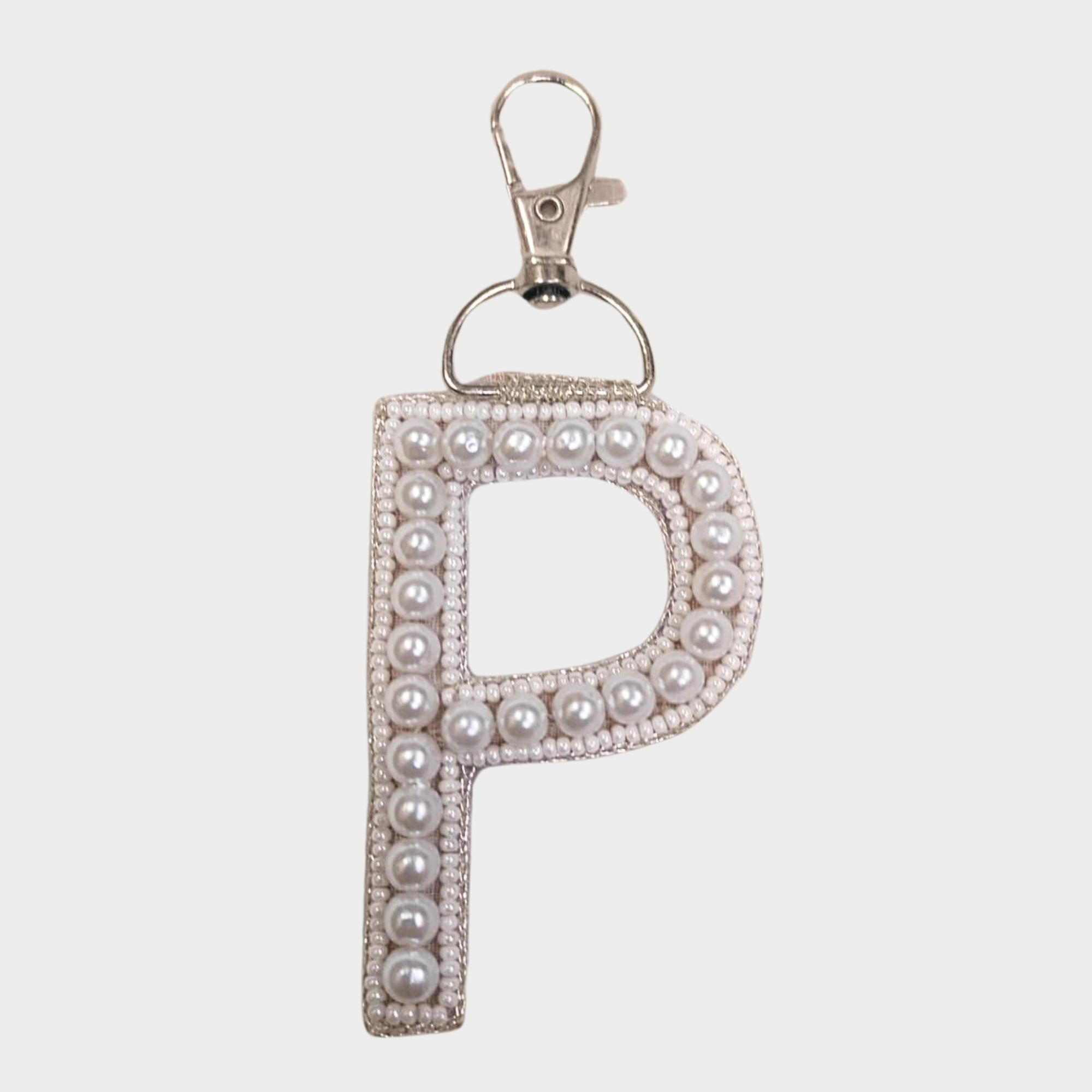 Pearl Monogram 'P' Bag Charm