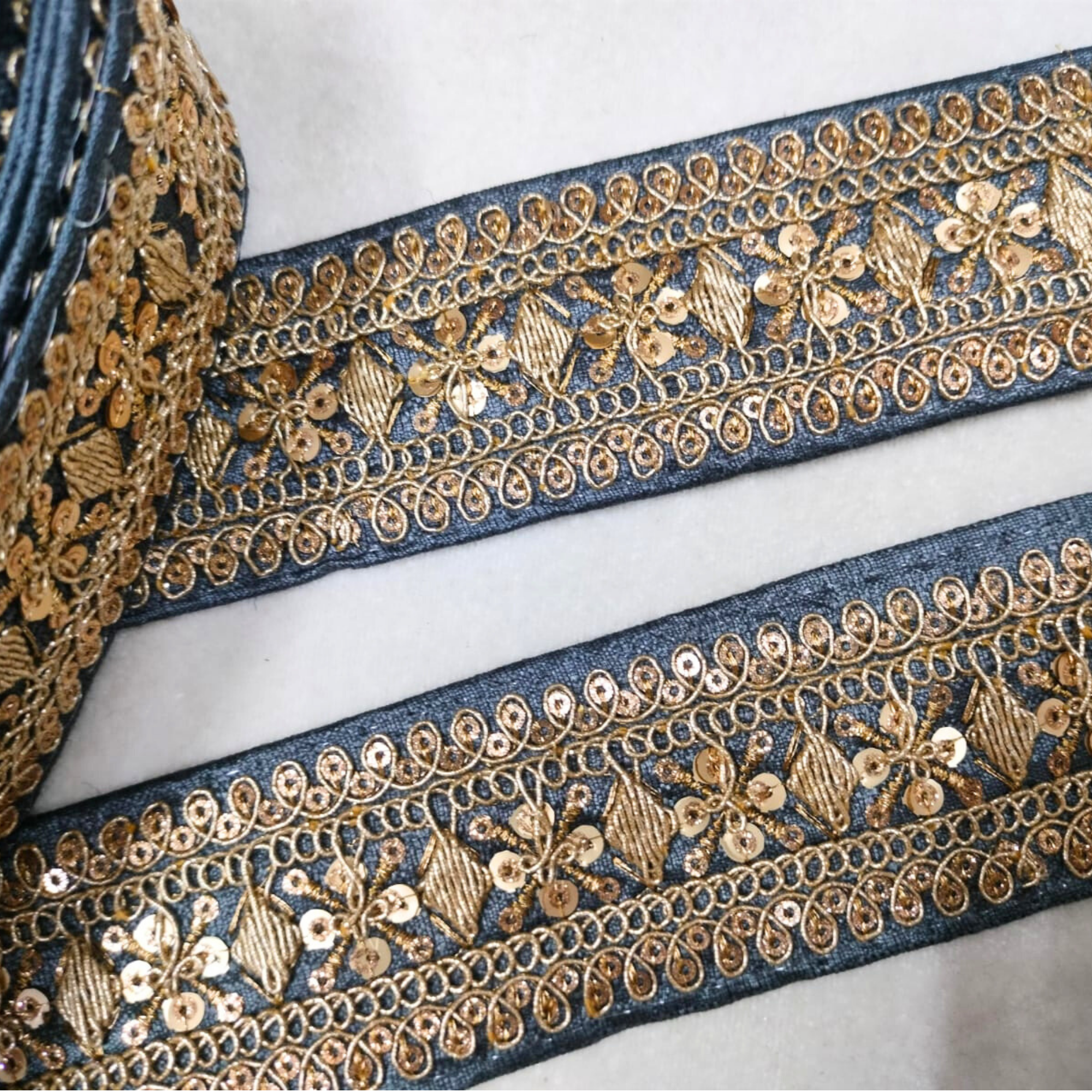 Fancy Sequin Work Trim