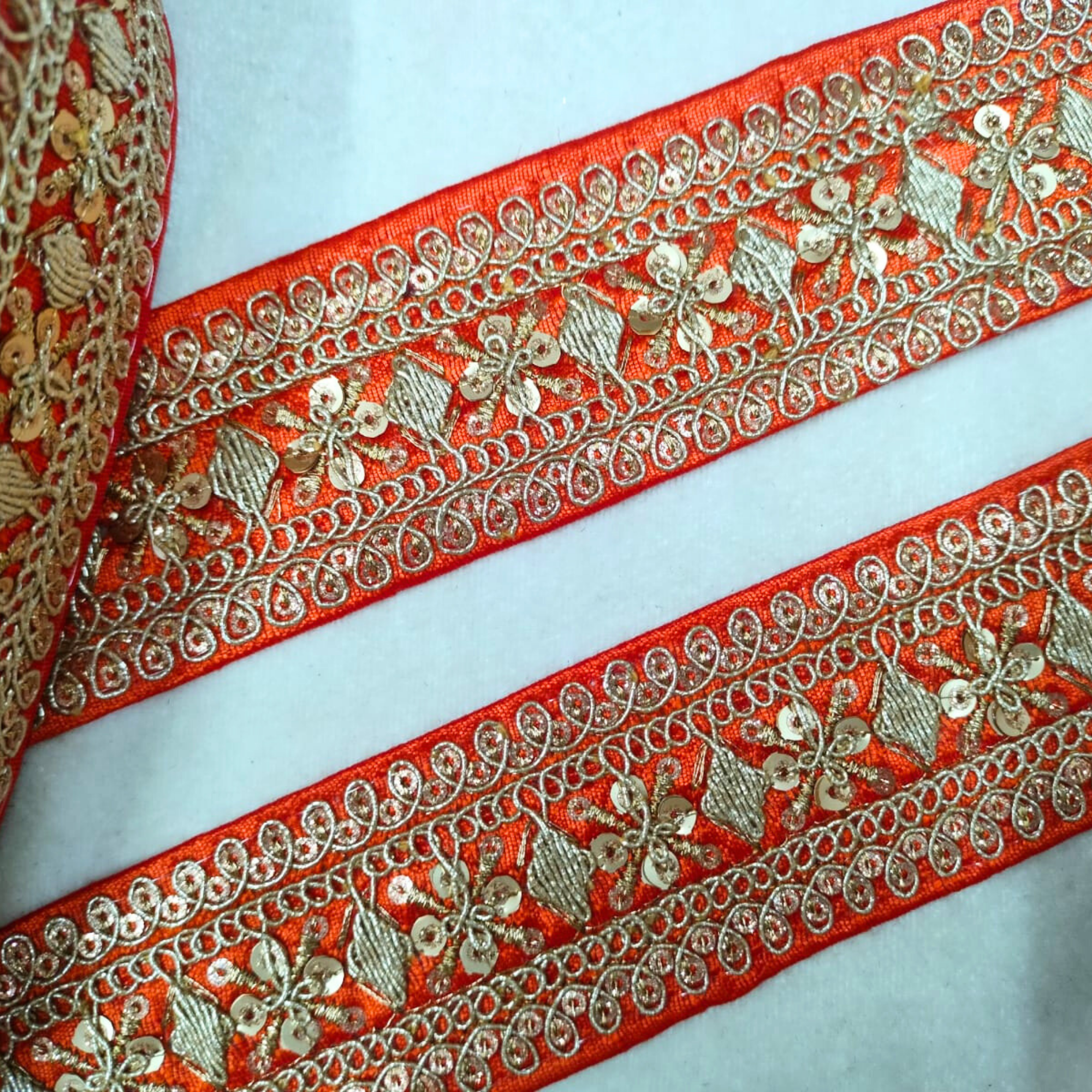 Fancy Sequin Work Trim