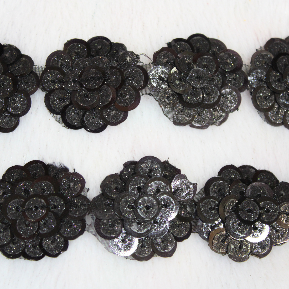 Circular Sequin Work Lace