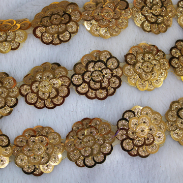 Circular Sequin Work Lace