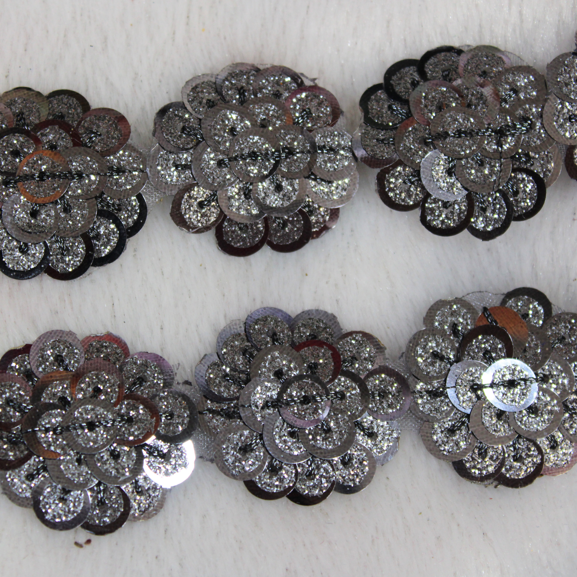 Circular Sequin Work Lace