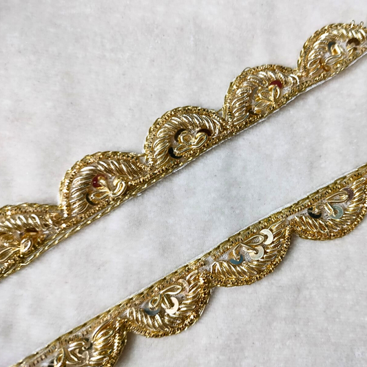 Golden Handwork Zardozi Work Lace