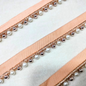 Elegant Gold and White Pearl Lampi Trim