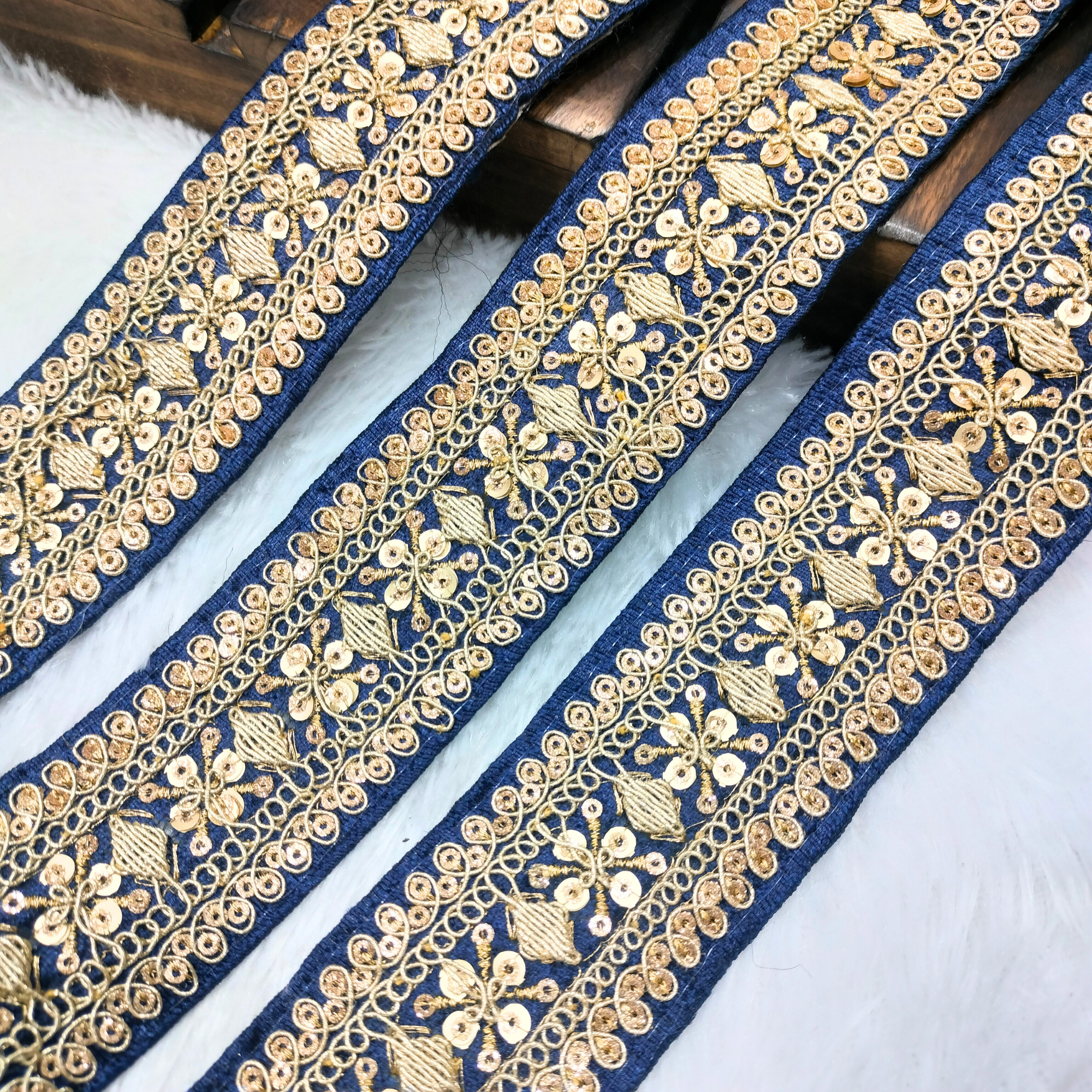 Fancy Sequin Work Trim