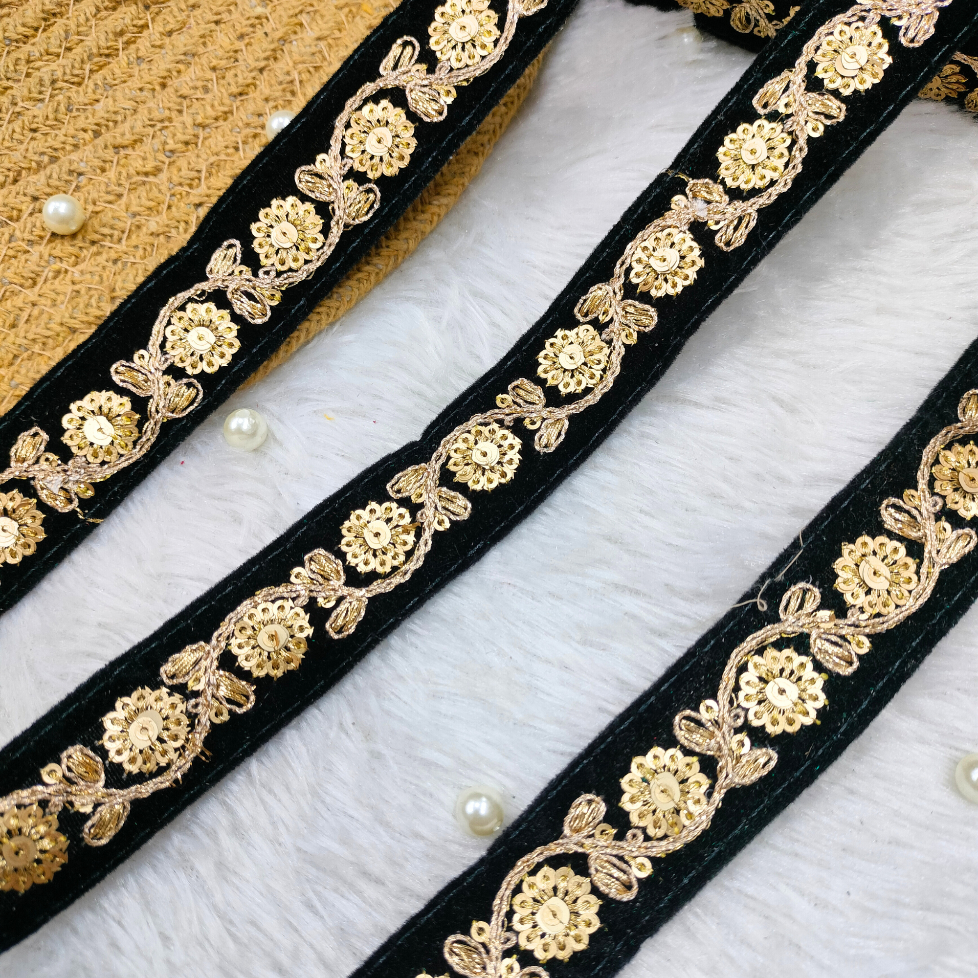 Classic Festive Embroidered Border