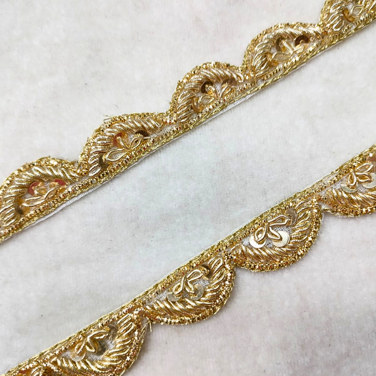 Golden Handwork Zardozi Work Lace