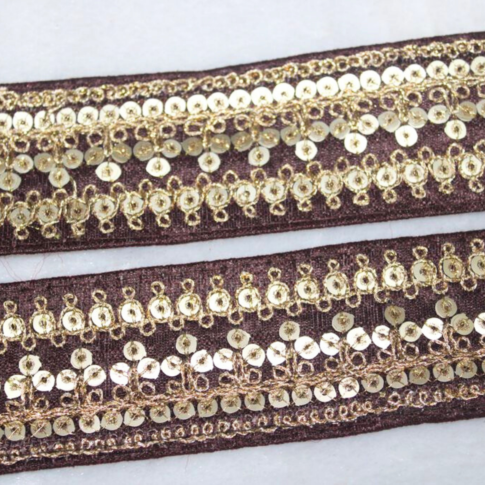 Fancy Zari And Sequin Trim
