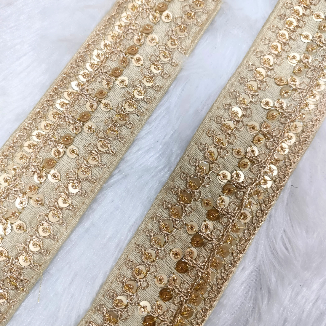Fancy Zari And Sequin Trim