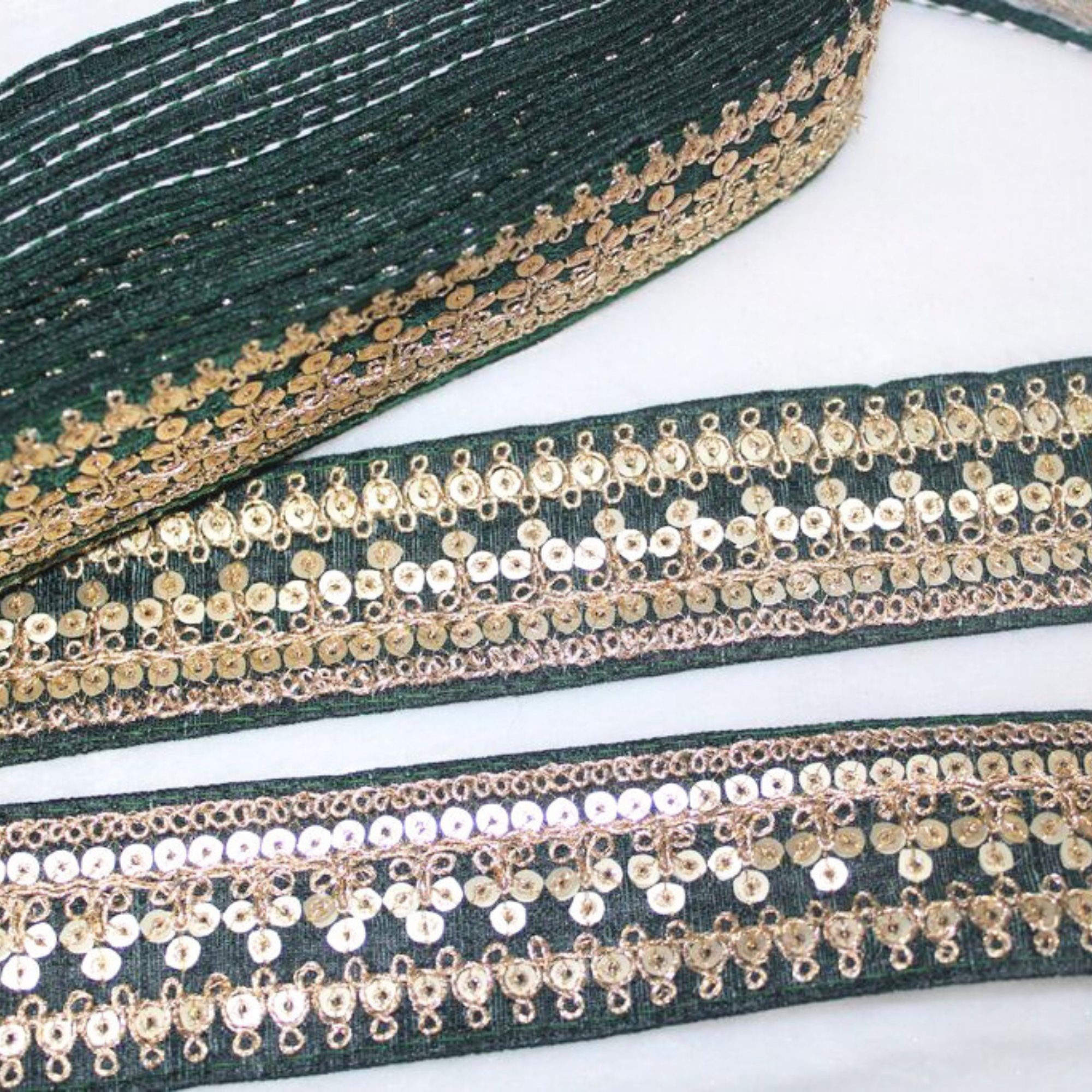 Fancy Zari And Sequin Trim