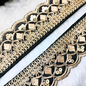 Fancy Black Zari Embellished Trim