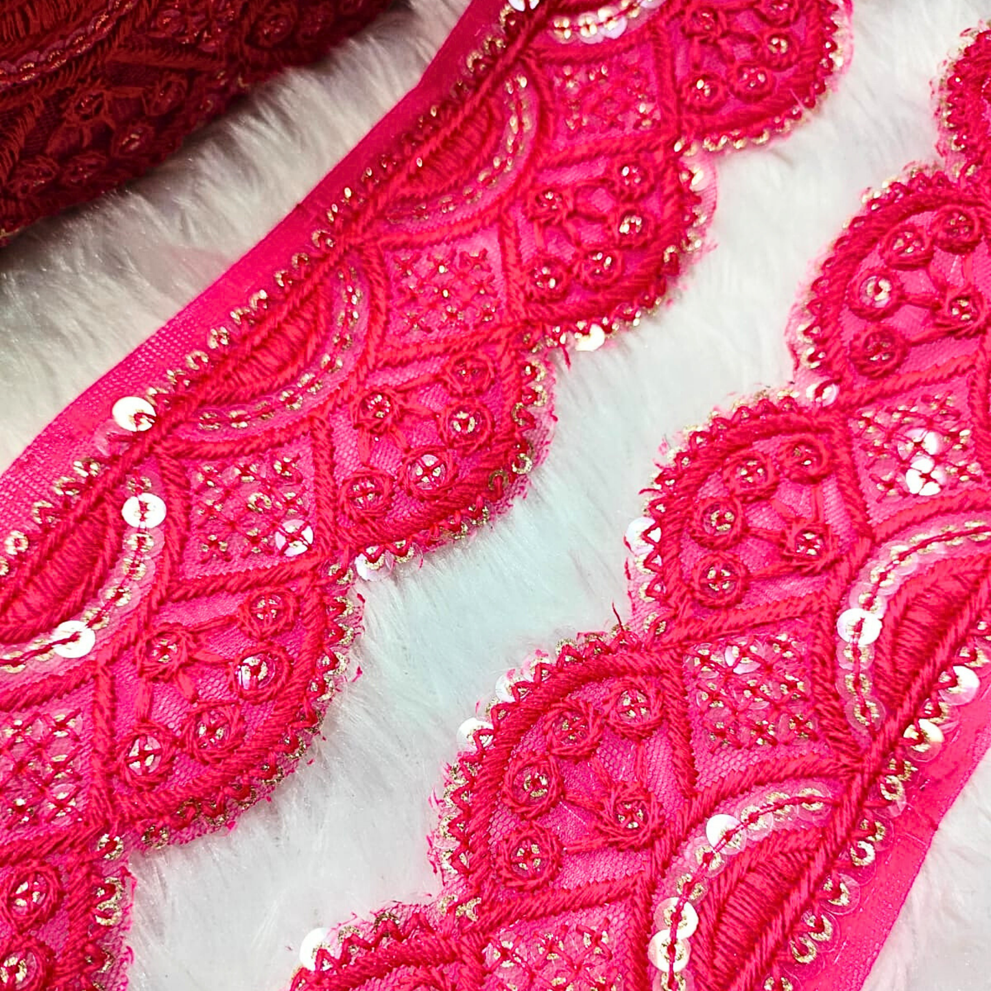 Pink Fancy Threadwork Trim