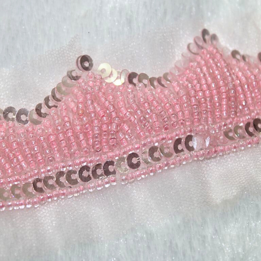 Exclusive Pink Handwork Trim