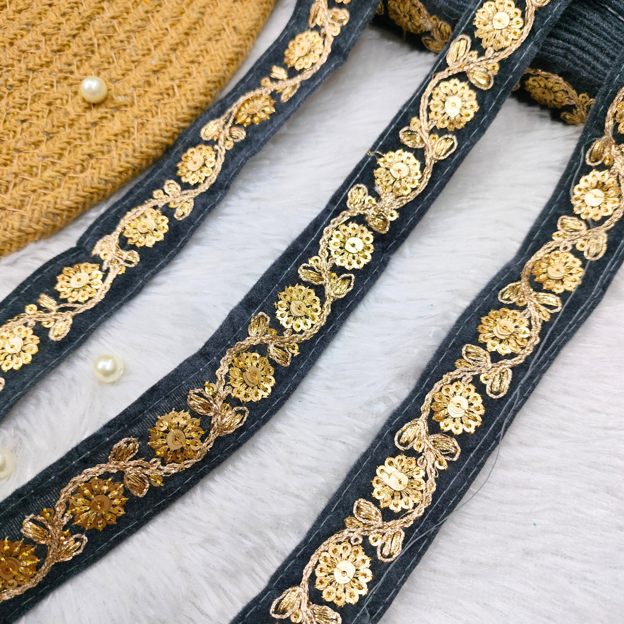 Classic Festive Embroidered Border