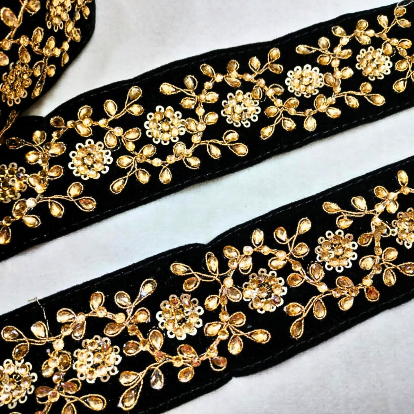 Black Fancy Zari Work