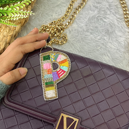 Color Crush Bag Charm 'P' Bag Charm