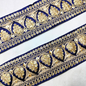 Fancy Navy Blue Sequins Trim