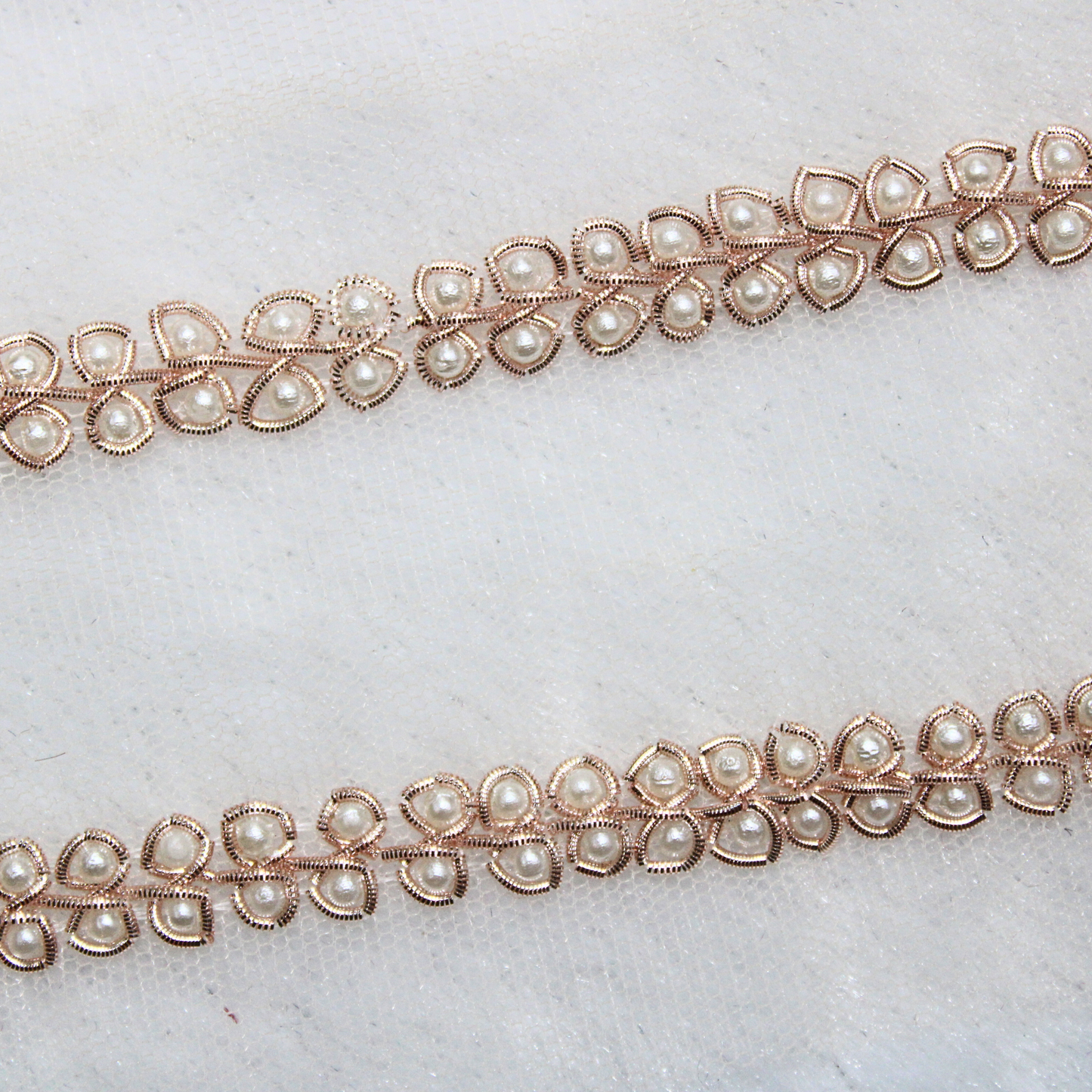 Rose Gold Embellished Trim