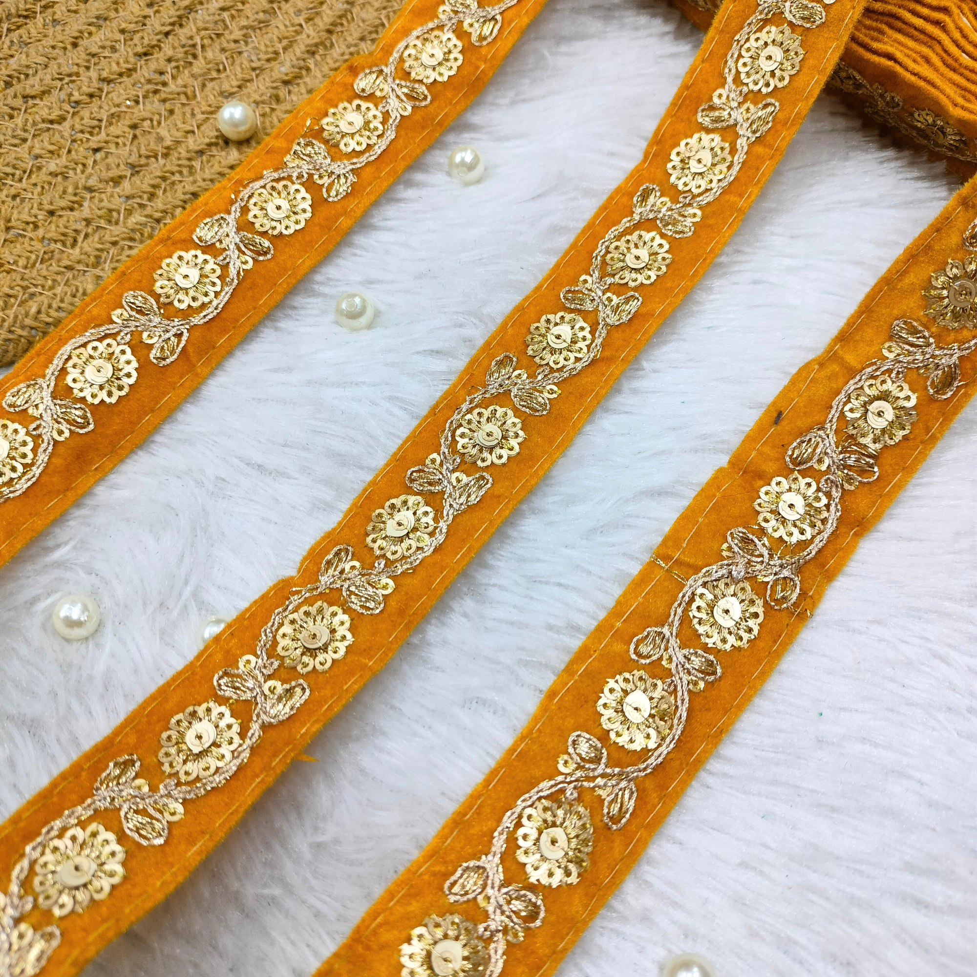 Classic Festive Embroidered Border