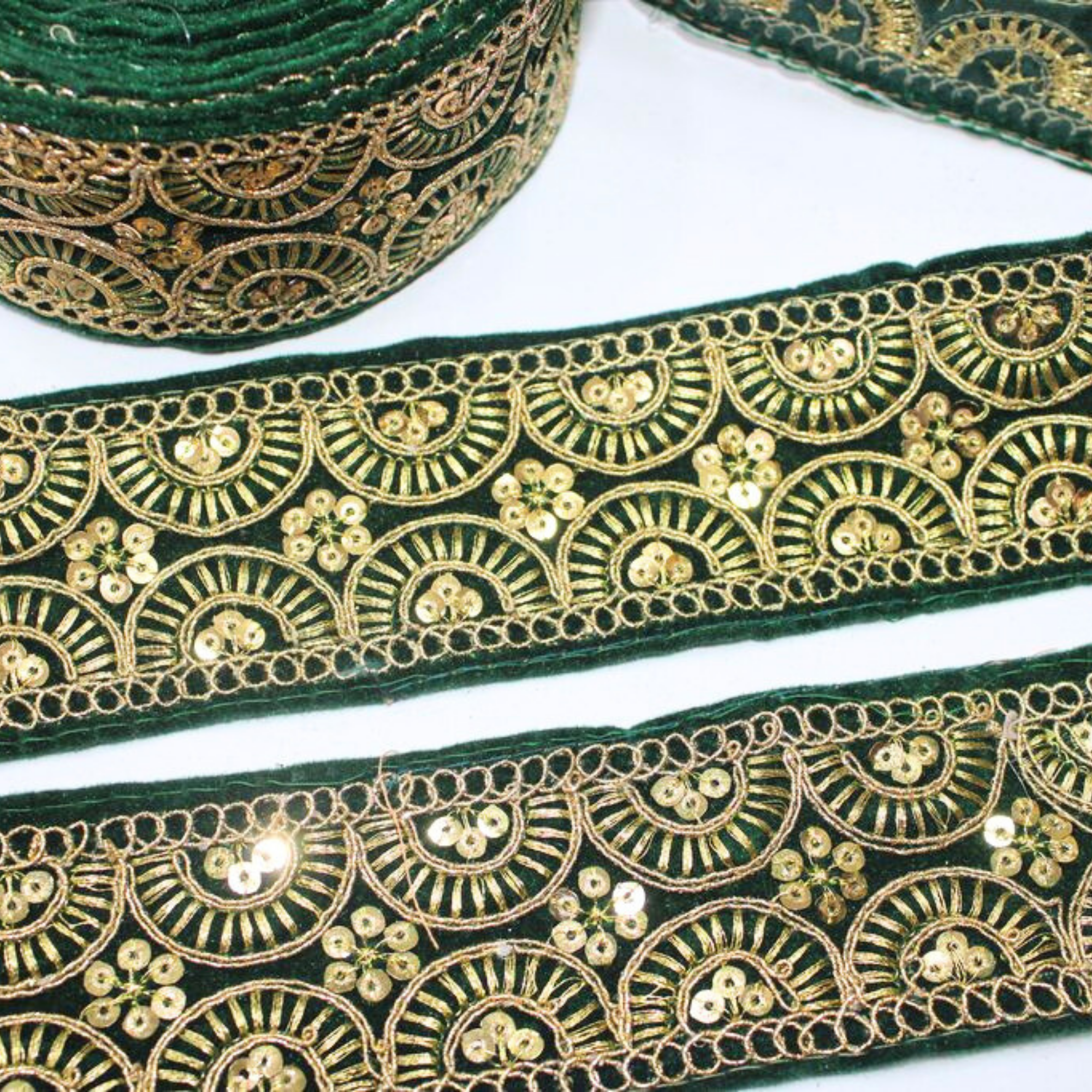 Fancy Zari And Sequin Trim