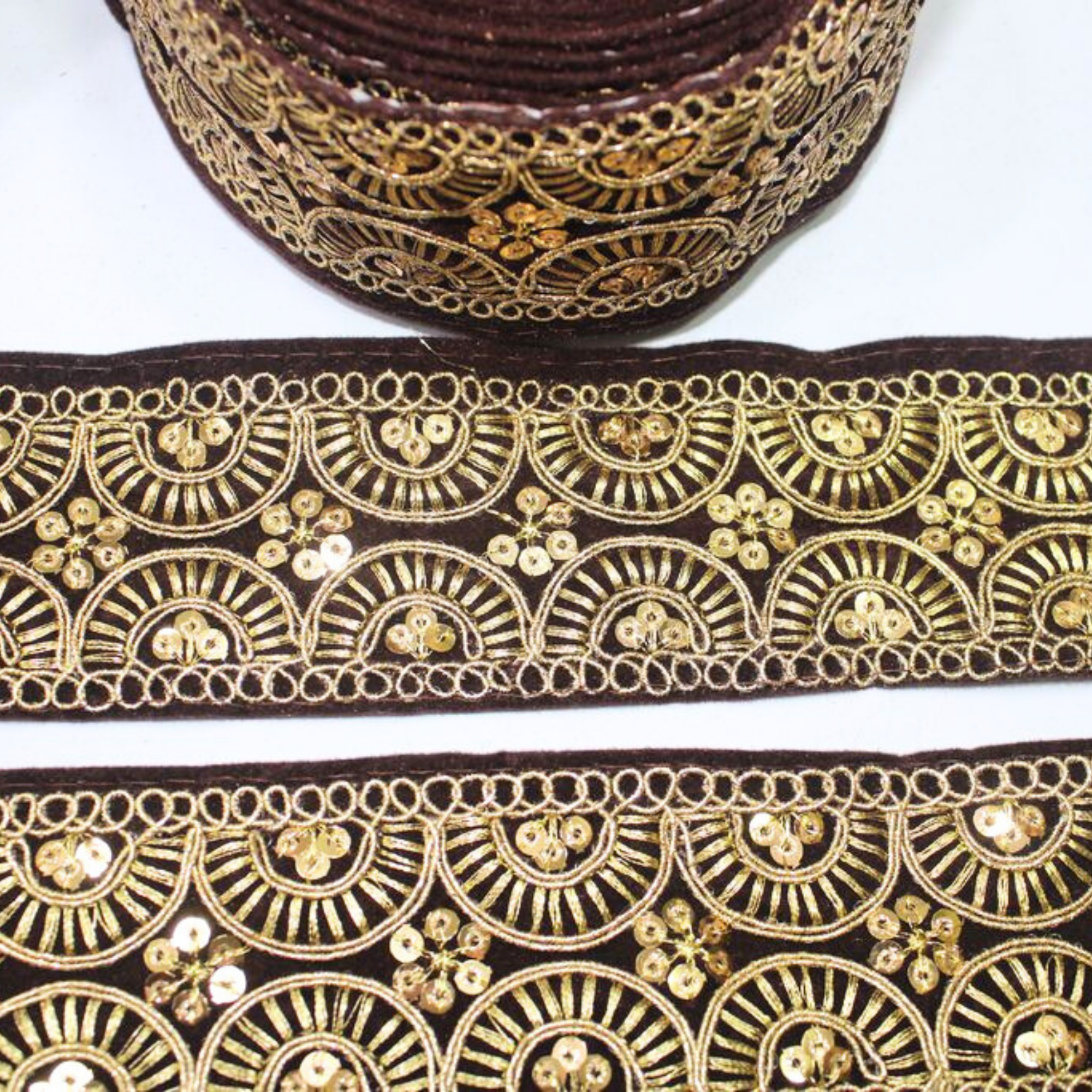 Fancy Zari And Sequin Trim