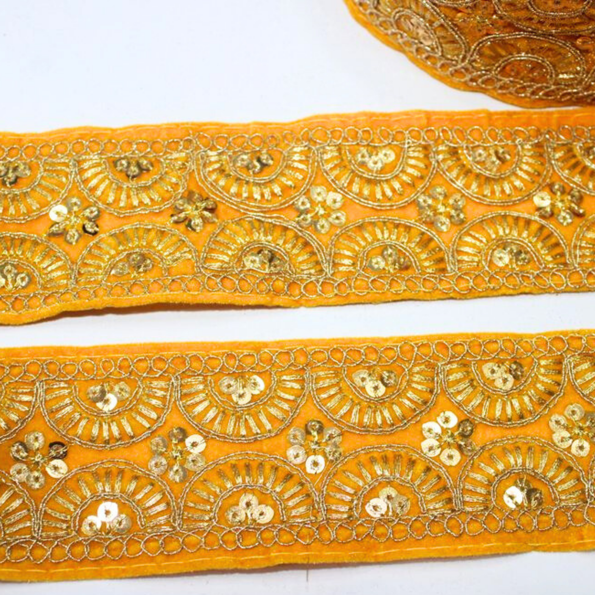 Fancy Zari And Sequin Trim