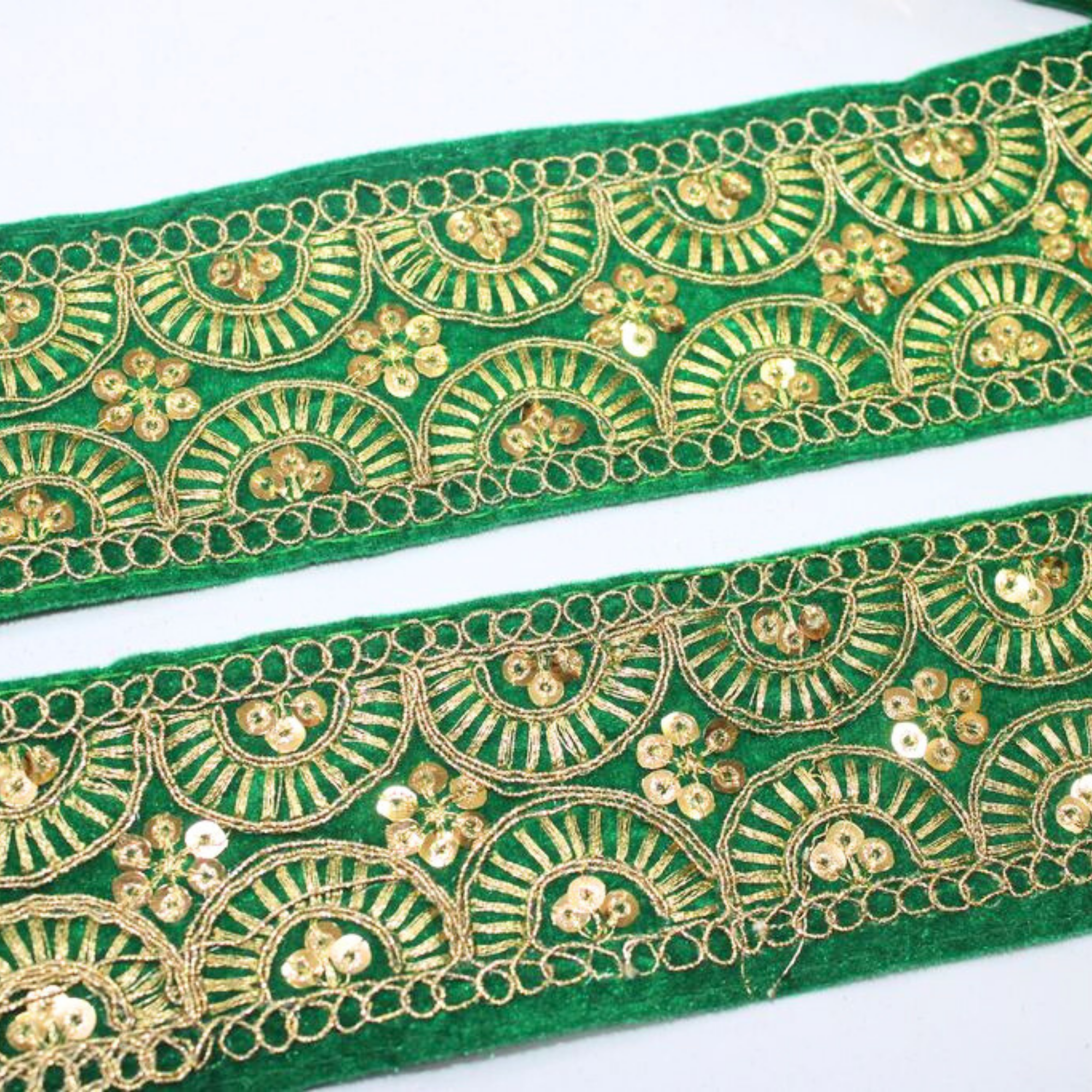 Fancy Zari And Sequin Trim