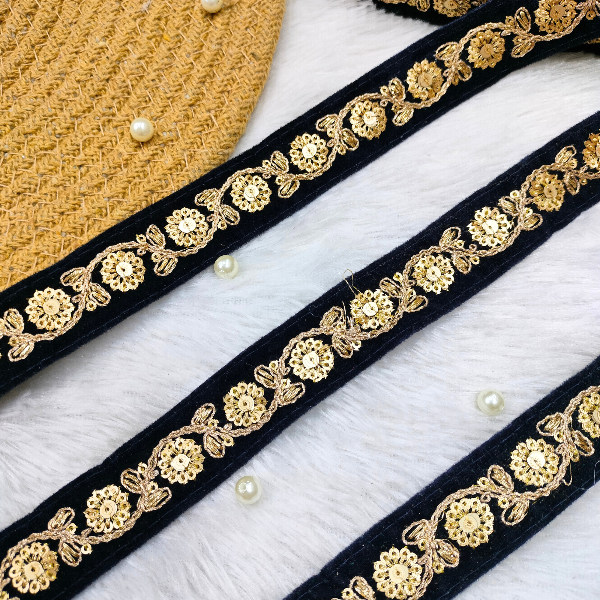 Classic Festive Embroidered Border