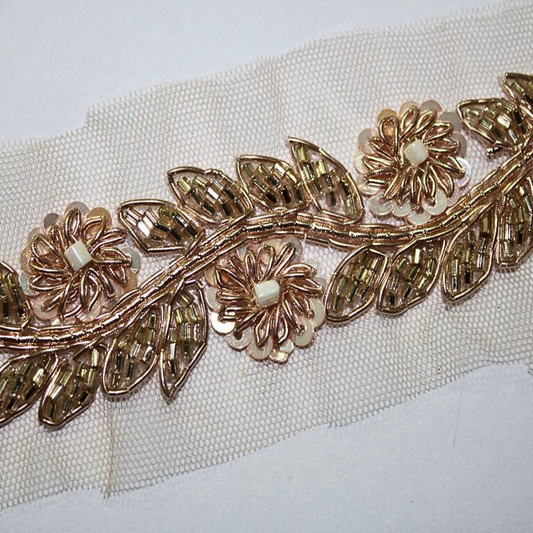 Elegant Golden Handcrafted Trim