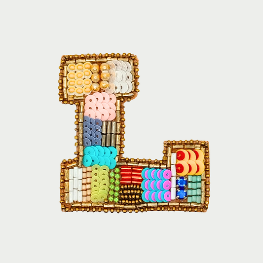 Colorburst Alphabet 'L' Patch