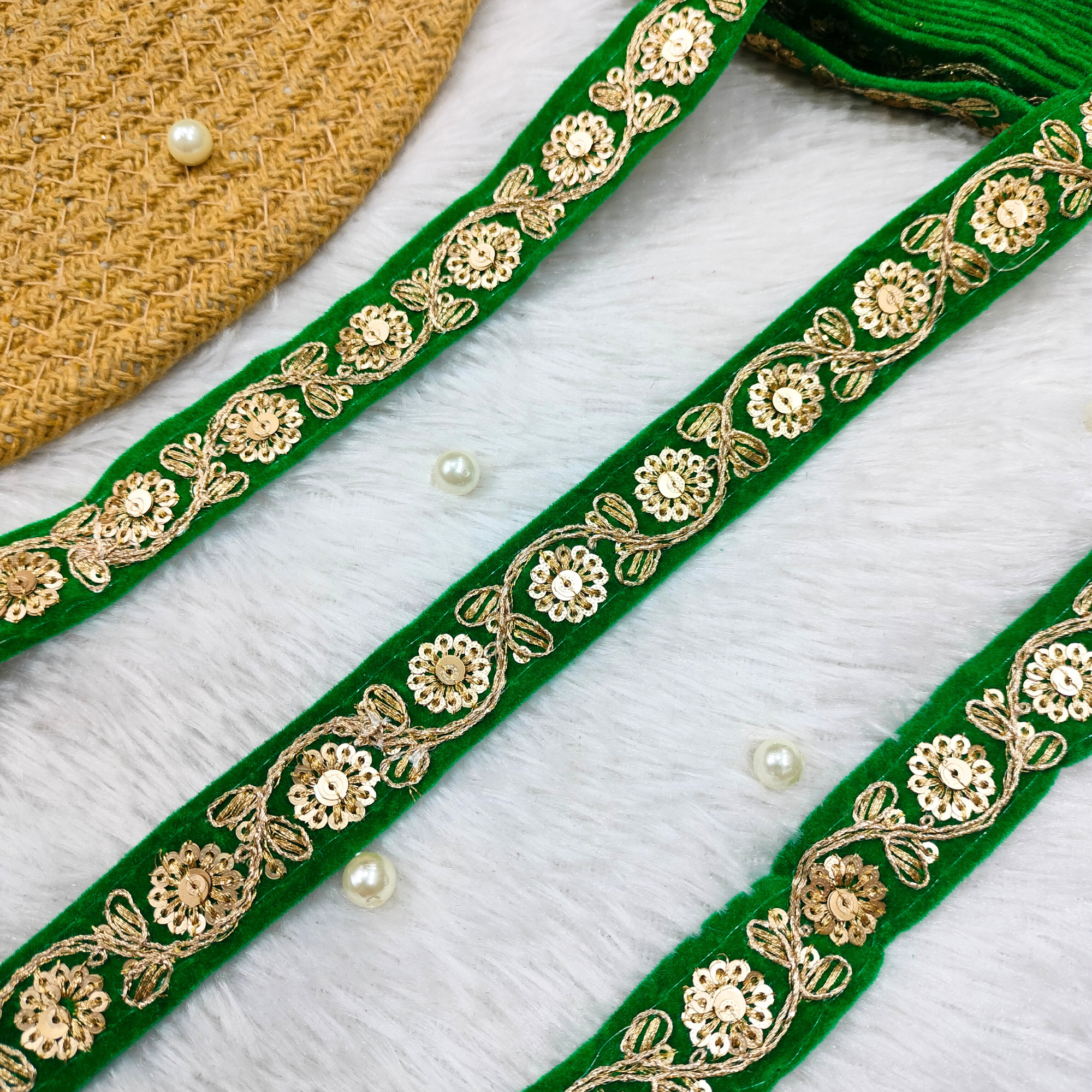 Classic Festive Embroidered Border