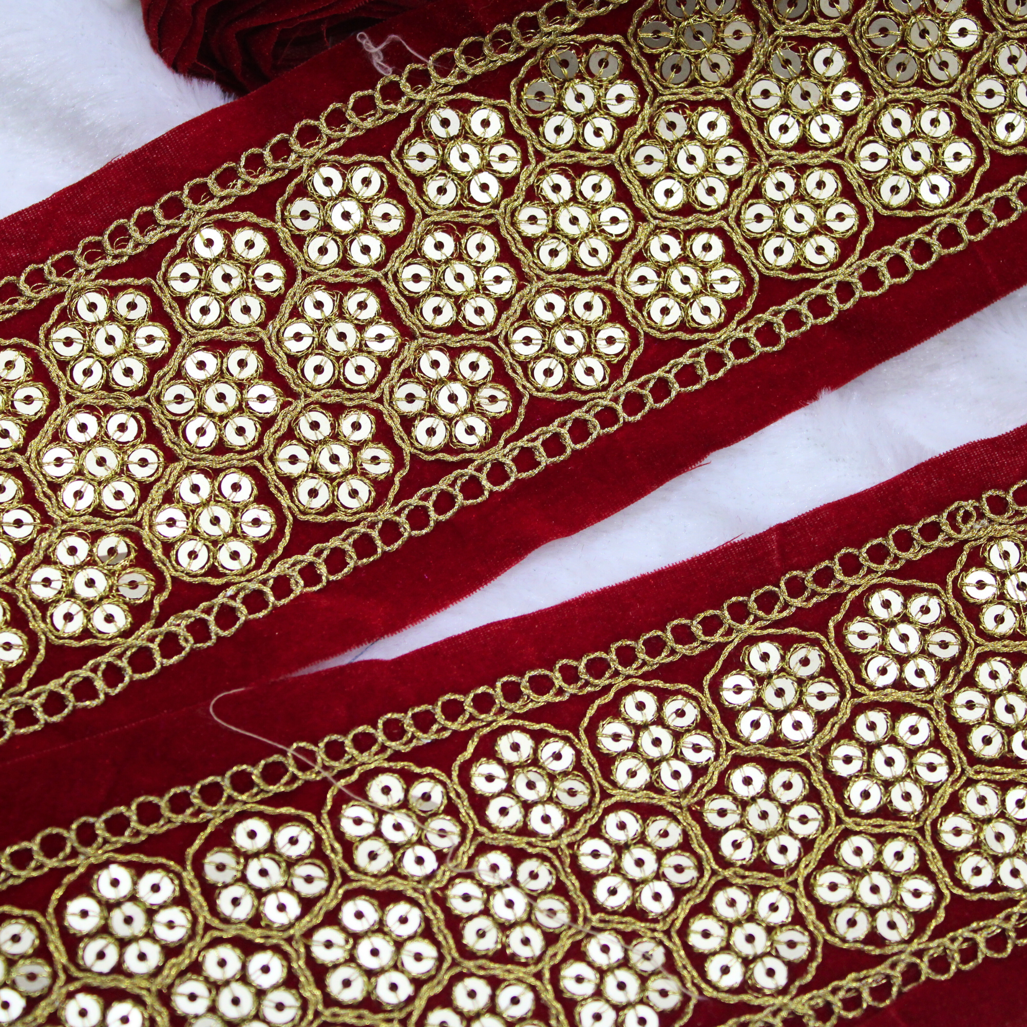 Floral Sequin Trim