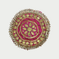 Circular Pink Embellished Gota Patch (12 Pieces)