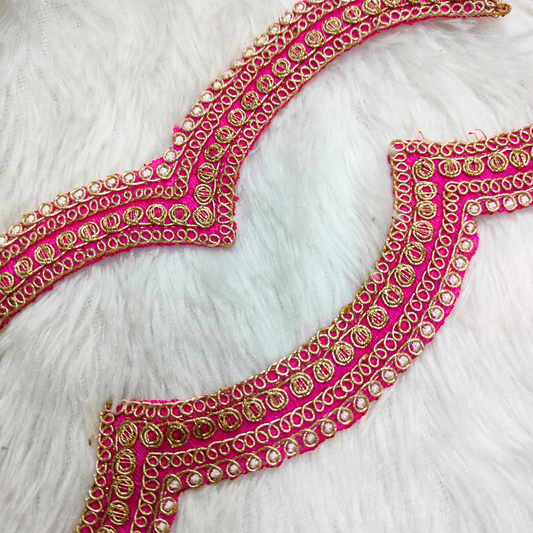 Pink Fancy Embellished Trim