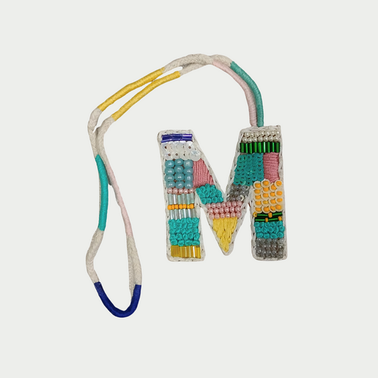 BohoBeadworks Alphabet 'M' Bag Charm