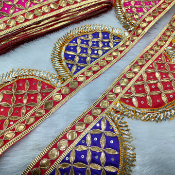 Multicolor Handcrafted Gota Work Lace