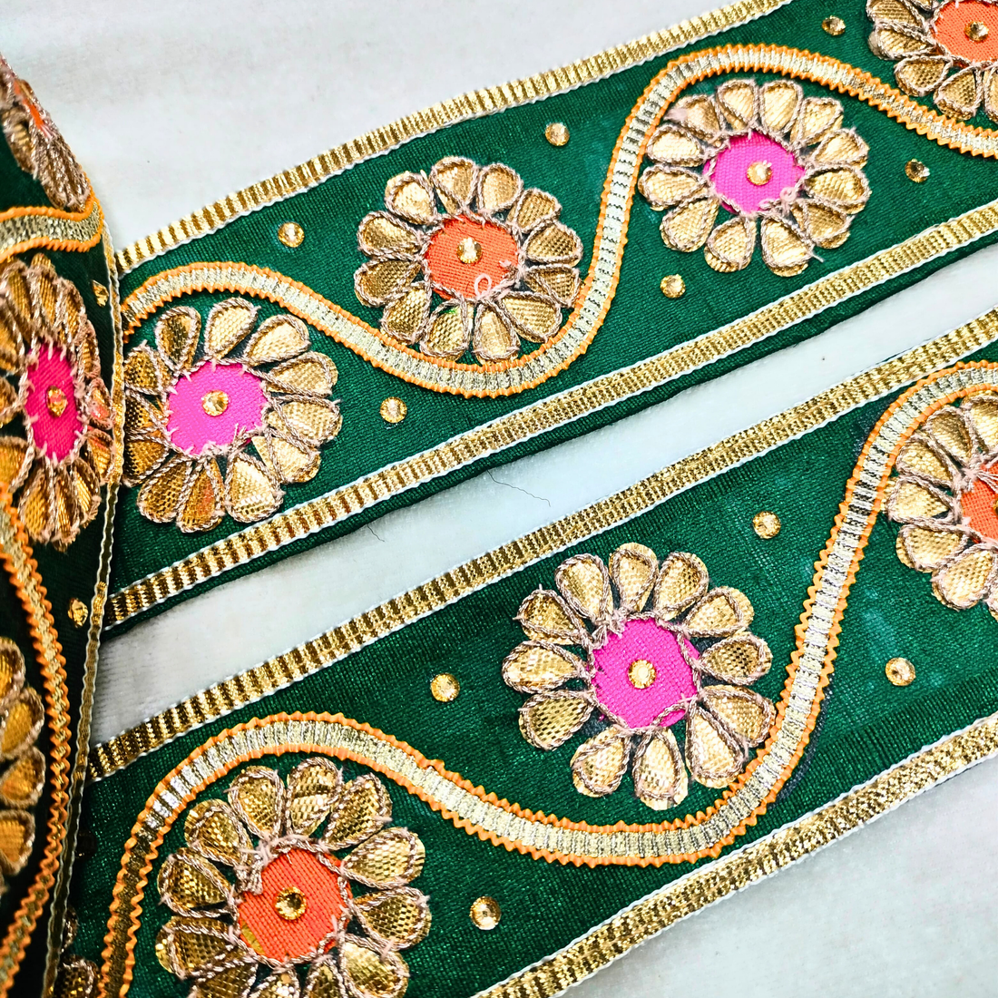 Gota Patti Floral Trim