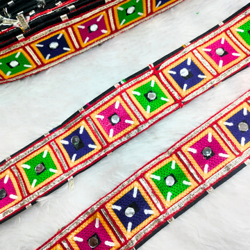 Multicolor Navratri Embroidered Trim