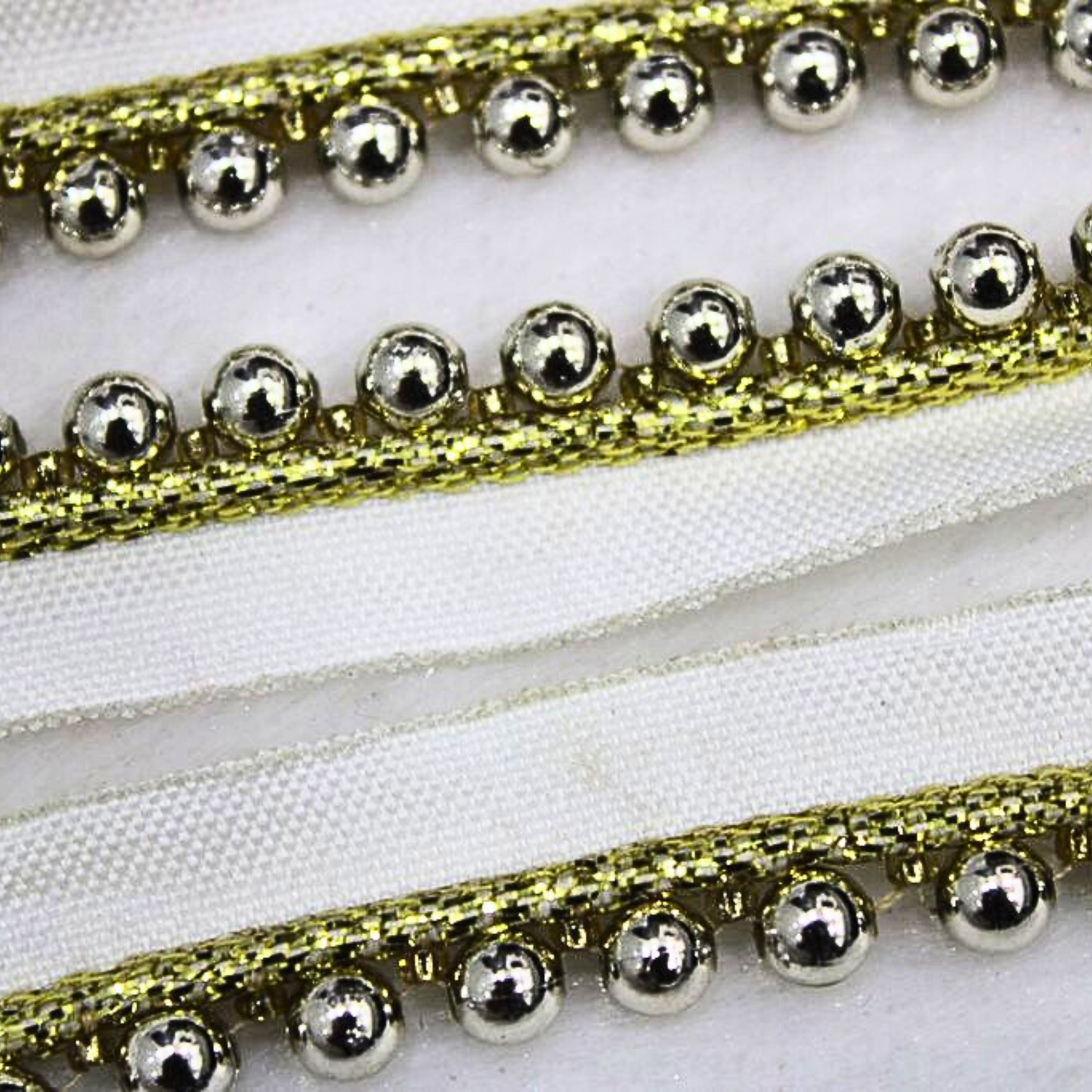 Exquisite Pearl and Gold Lampi Trim