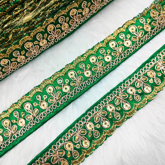 Fancy Green Zari Trim