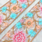 Stunning Multicolor Floral Embroidery Trim