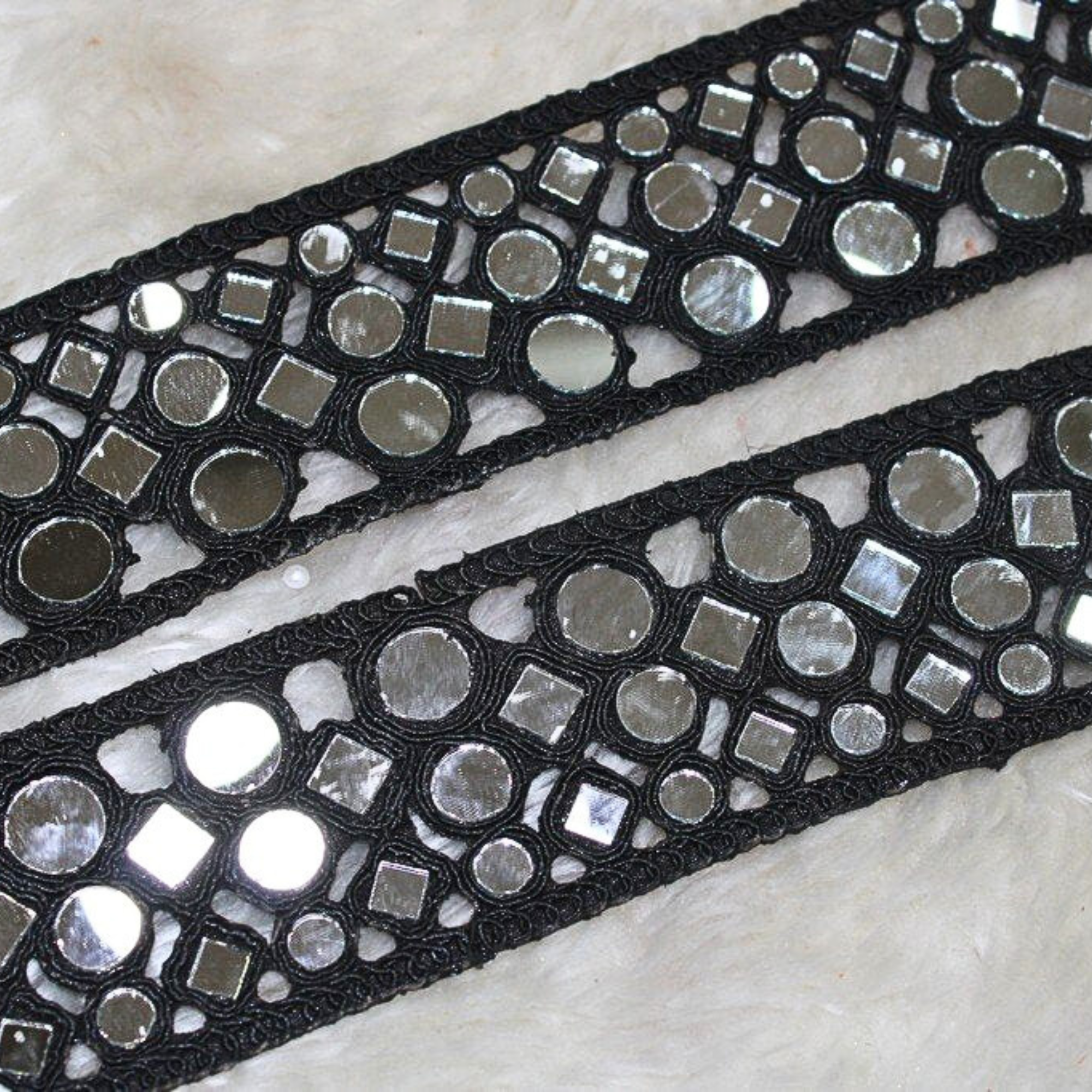 Elegant Mirror Work Trim