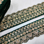 Dark Green Fancy Embellished Trim